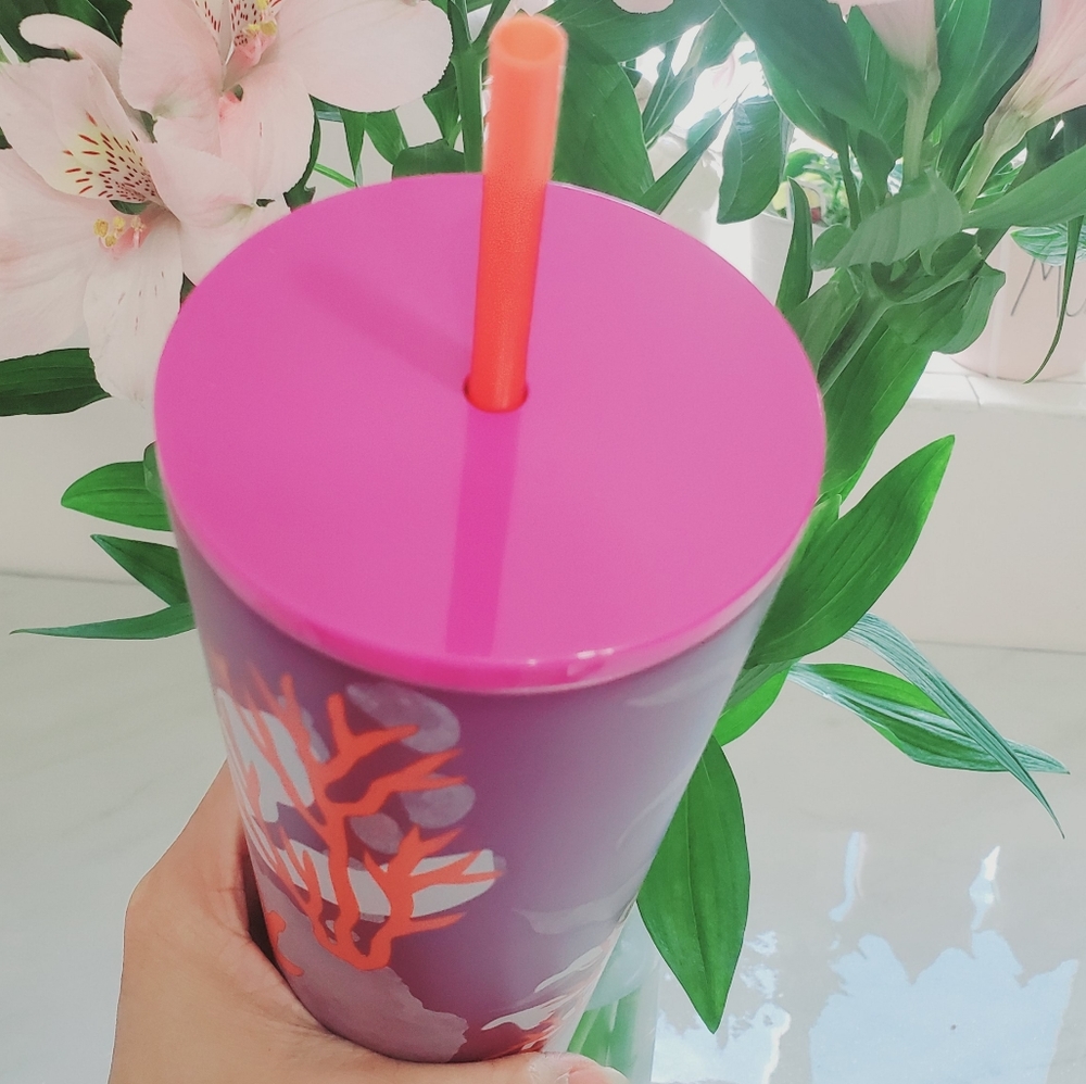 Starbucks stainless steel coral venti purple pink - Picture 4 of 7